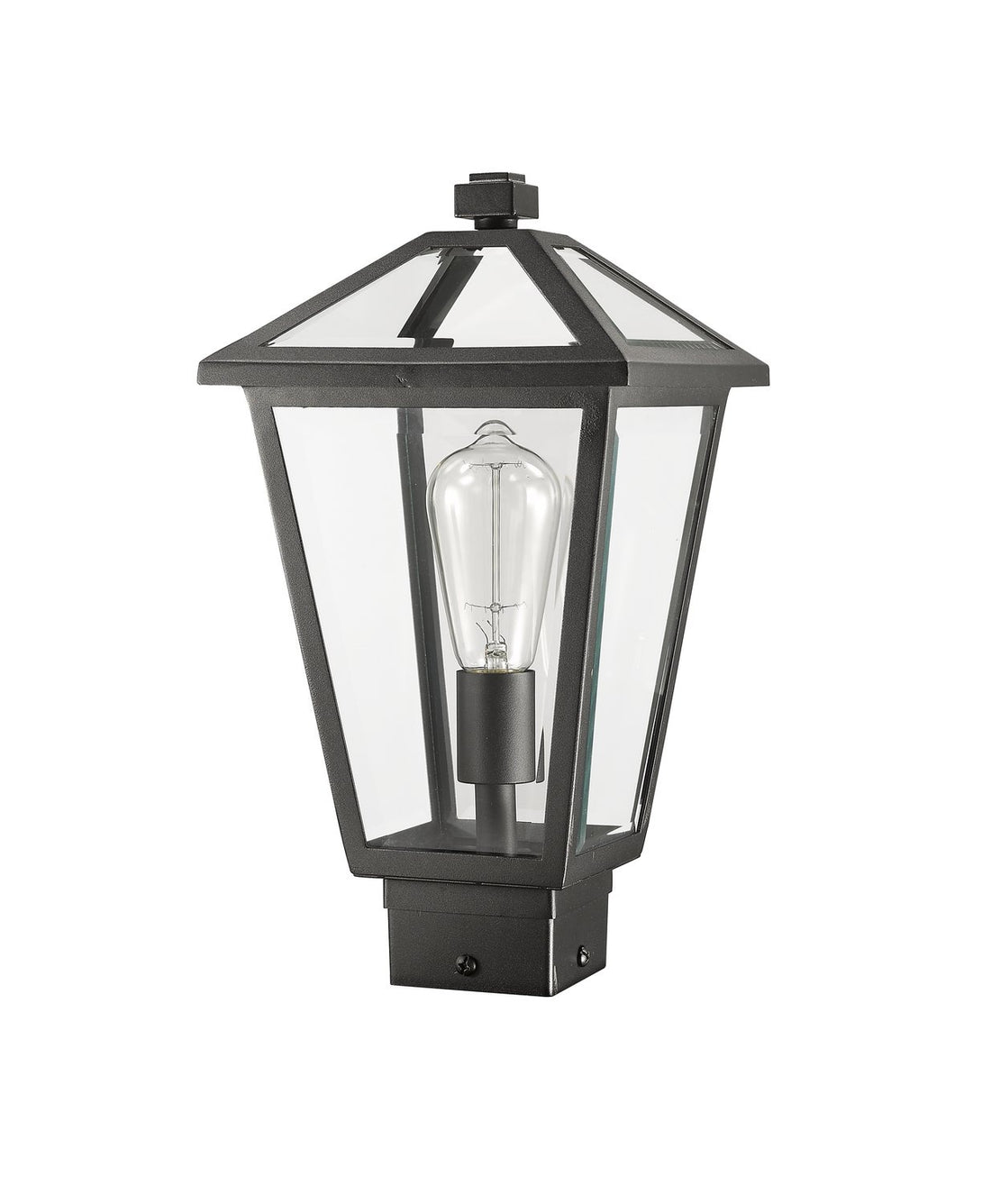 Z-LITE TALBOT OUTDOOR POST MOUNT FIXTURE | 579PHMS-BK - Post
