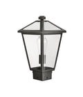Z-LITE TALBOT OUTDOOR POST MOUNT FIXTURE | 579PHMS-BK - Post