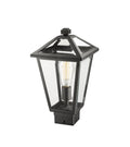 Z-LITE TALBOT OUTDOOR POST MOUNT FIXTURE | 579PHMS-BK - Post