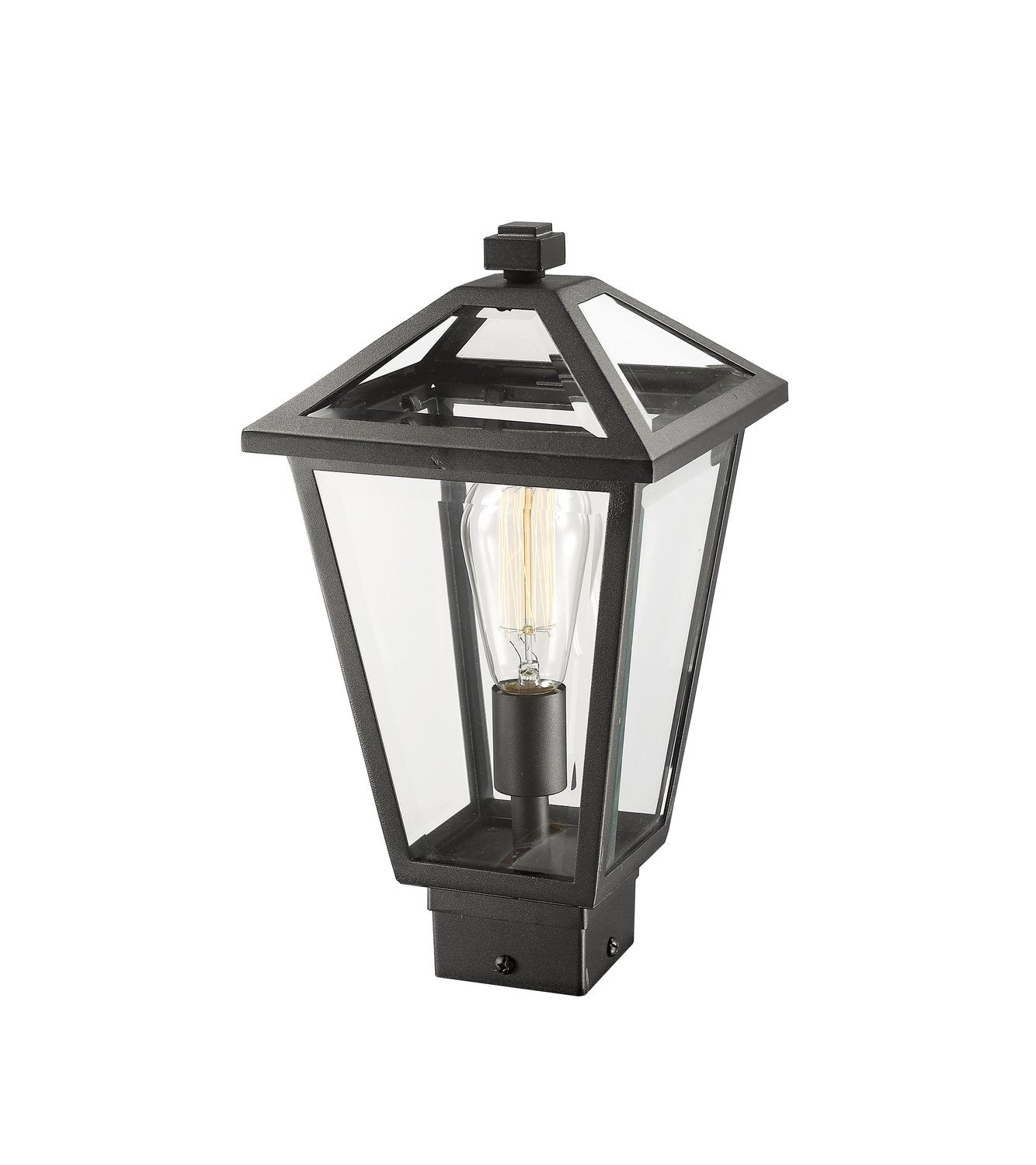 Z-LITE TALBOT OUTDOOR POST MOUNT FIXTURE | 579PHMS-BK - Post