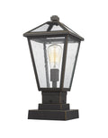 Z-LITE TALBOT OUTDOOR PIER MOUNTED FIXTURE | 579PHMS-SQPM-ORB - Post