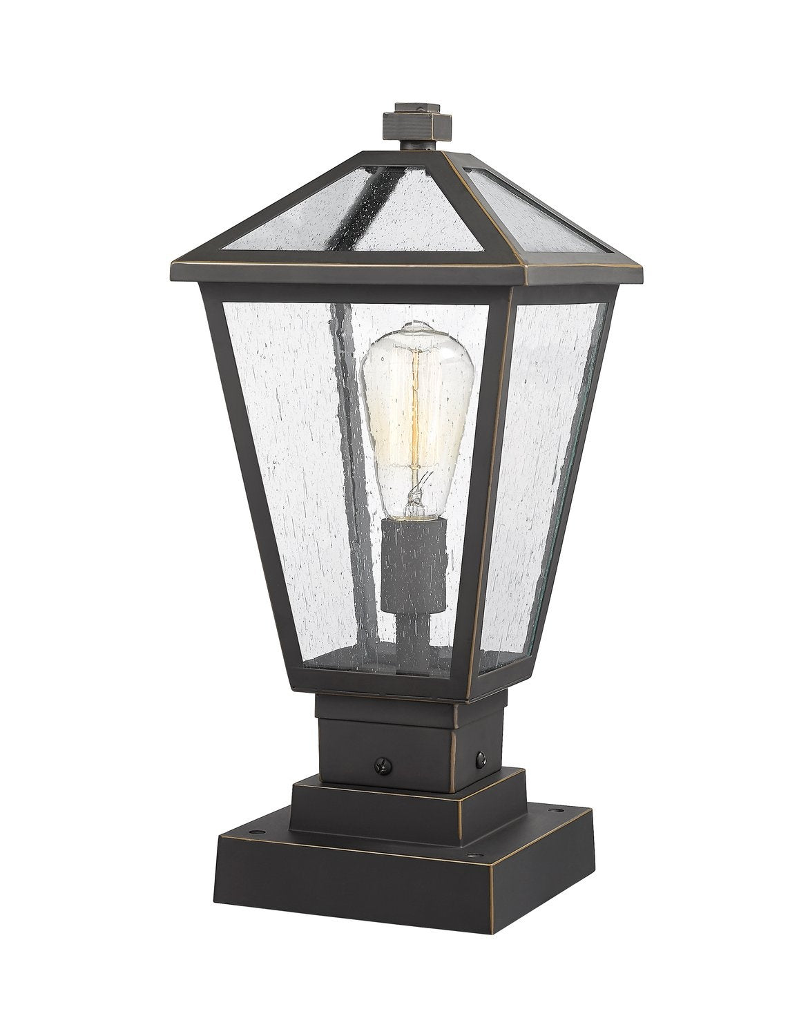 Z-LITE TALBOT OUTDOOR PIER MOUNTED FIXTURE | 579PHMS-SQPM-ORB - Post