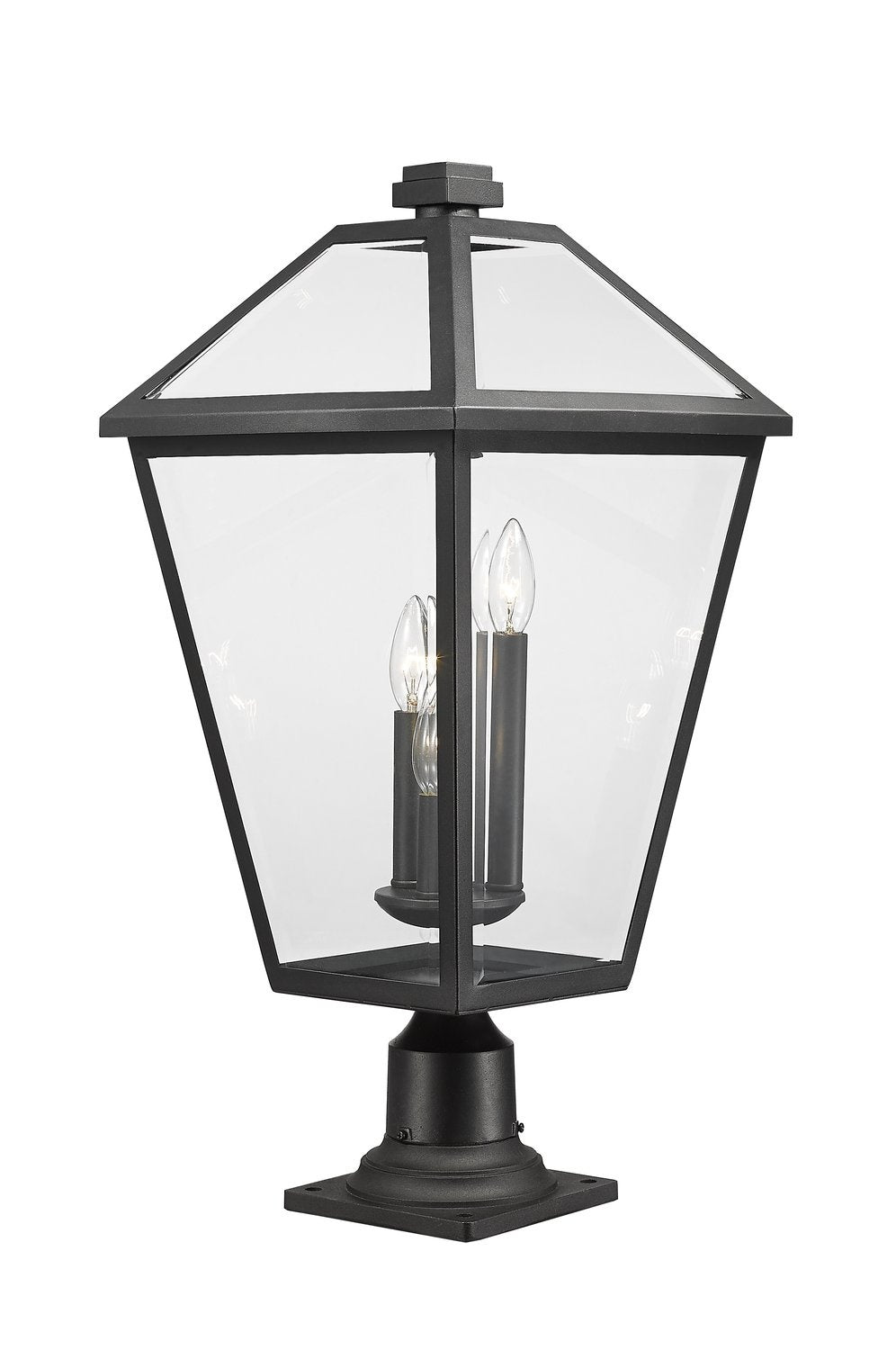 Z-LITE TALBOT OUTDOOR PIER MOUNTED FIXTURE | 579PHXLR-533PM-BK