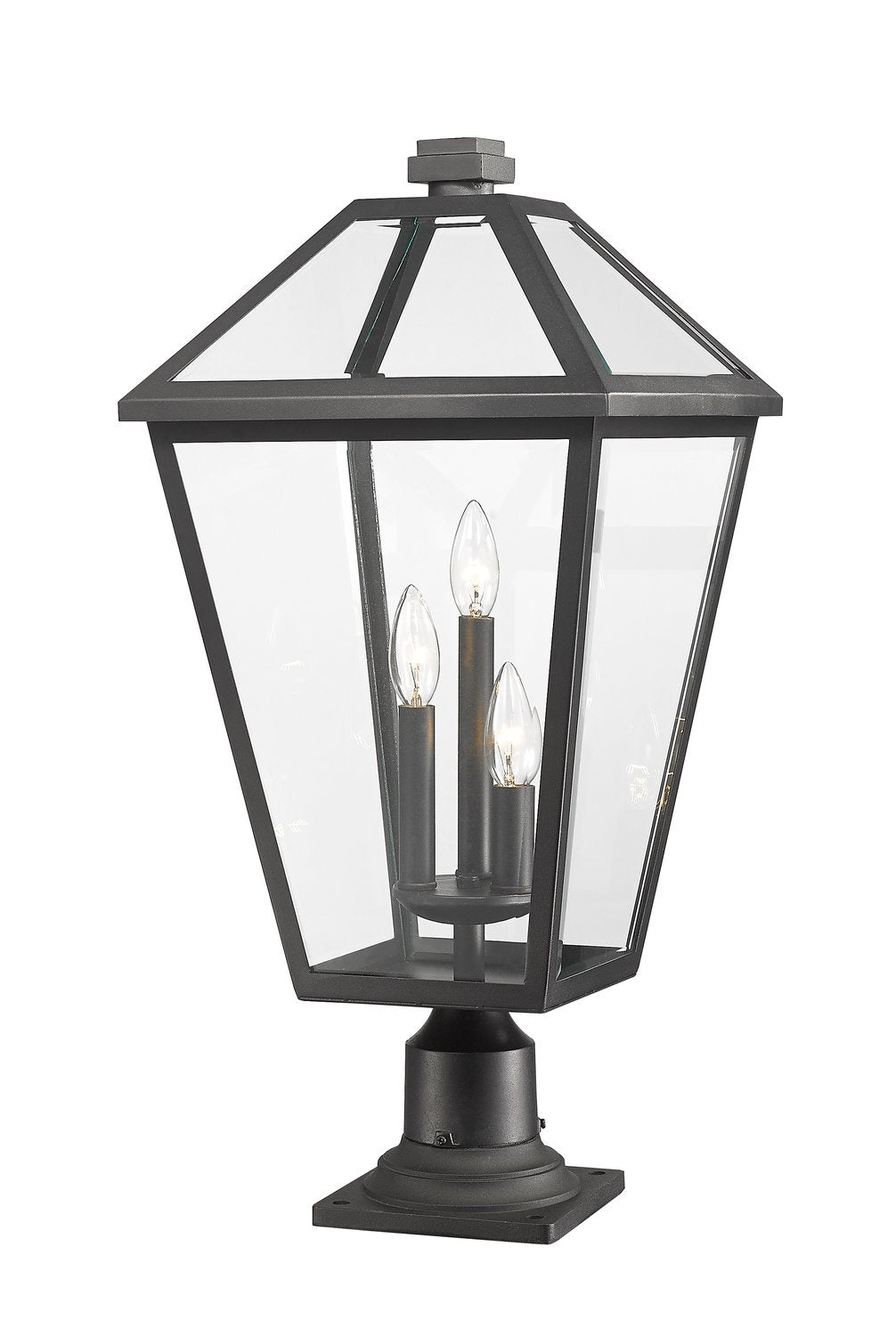 Z-LITE TALBOT OUTDOOR PIER MOUNTED FIXTURE | 579PHXLR-533PM-BK