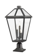 Z-LITE TALBOT OUTDOOR PIER MOUNTED FIXTURE | 579PHXLR-533PM-BK - Post