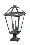 Z-LITE TALBOT OUTDOOR PIER MOUNTED FIXTURE | 579PHXLR-533PM-BK