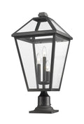 Z-LITE TALBOT OUTDOOR PIER MOUNTED FIXTURE | 579PHXLR-533PM-BK - Post