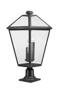 Z-LITE TALBOT OUTDOOR PIER MOUNTED FIXTURE | 579PHXLR-533PM-BK - Post