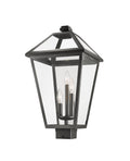 Z-LITE TALBOT OUTDOOR POST MOUNT FIXTURE | 579PHXLS-BK - Post