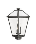 Z-LITE TALBOT OUTDOOR POST MOUNT FIXTURE | 579PHXLS-BK - Post