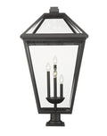 Z-LITE TALBOT OUTDOOR PIER MOUNTED FIXTURE | 579PHXLXR-533PM-BK - Post