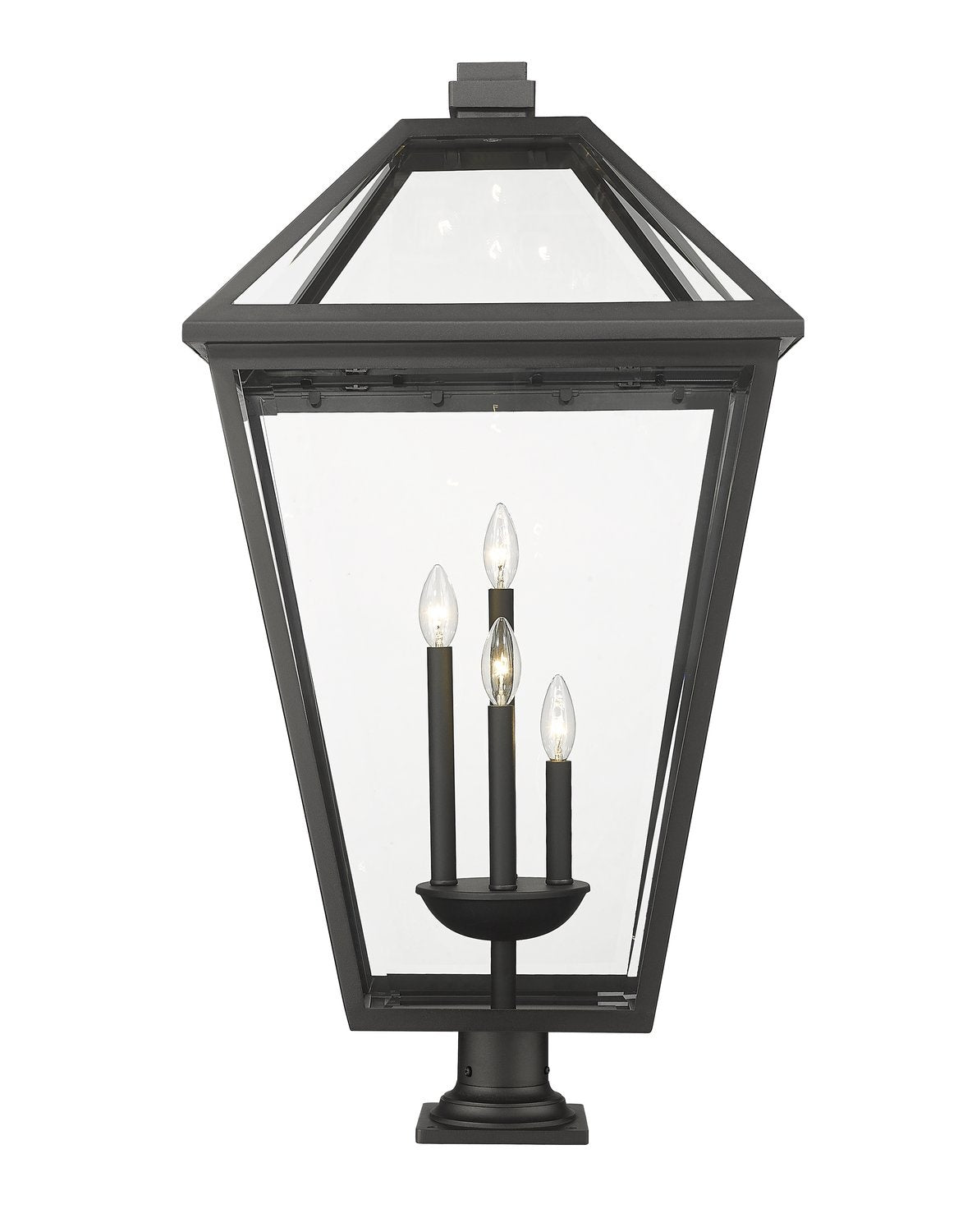 Z-LITE TALBOT OUTDOOR PIER MOUNTED FIXTURE | 579PHXLXR-533PM-BK - Post