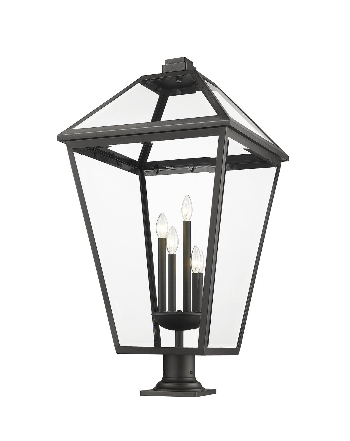 Z-LITE TALBOT OUTDOOR PIER MOUNTED FIXTURE | 579PHXLXR-533PM-BK - Post