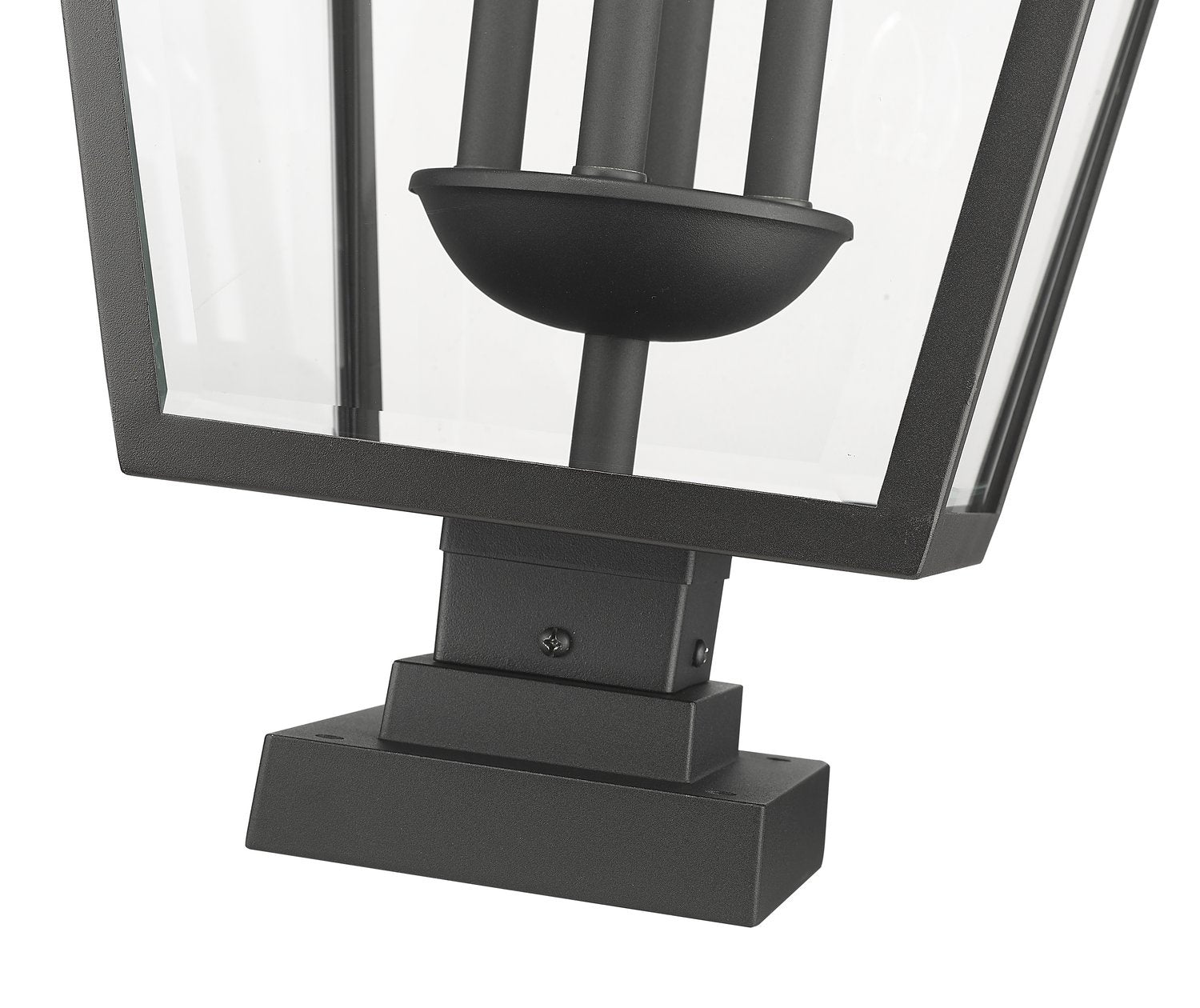 Z-LITE TALBOT OUTDOOR PIER MOUNTED FIXTURE | 579PHXLXS-SQPM-BK