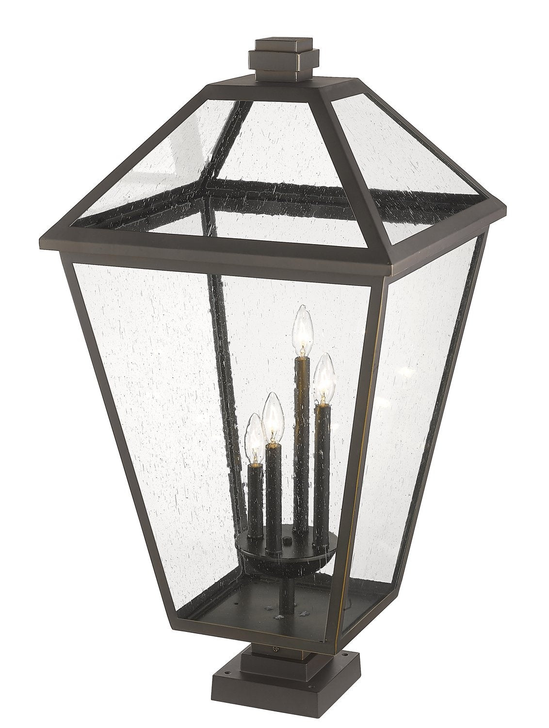 Z-LITE TALBOT OUTDOOR PIER MOUNTED FIXTURE | 579PHXLXS-SQPM-ORB - Post