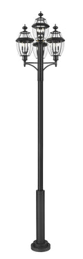 Z-LITE WESTOVER OUTDOOR POST MOUNTED FIXTURE | 580PHB-4-5010P-BK - Post