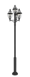 Z-LITE WESTOVER OUTDOOR POST MOUNTED FIXTURE | 580PHB-4-5010P-BK - Post