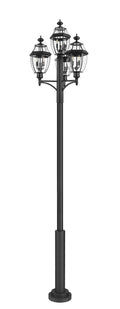 Z-LITE WESTOVER OUTDOOR POST MOUNTED FIXTURE | 580PHB-4-5010P-BK - Post