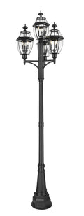 Z-LITE WESTOVER OUTDOOR POST MOUNTED FIXTURE | 580PHB-4-564P-BK - Post