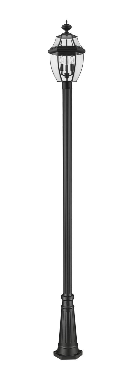 Z-LITE WESTOVER OUTDOOR POST MOUNTED FIXTURE | 580PHB-519P-BK - Post
