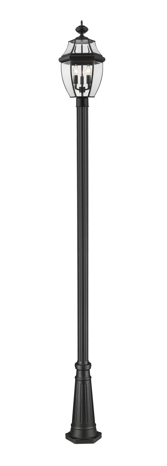Z-LITE WESTOVER OUTDOOR POST MOUNTED FIXTURE | 580PHB-519P-BK - Post