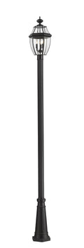 Z-LITE WESTOVER OUTDOOR POST MOUNTED FIXTURE | 580PHB-519P-BK - Post