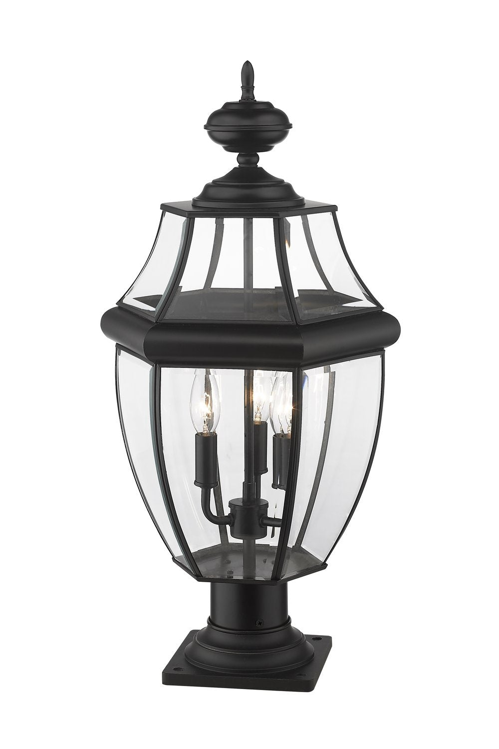 Z-LITE WESTOVER OUTDOOR PIER MOUNTED FIXTURE | 580PHB-533PM-BK - Post