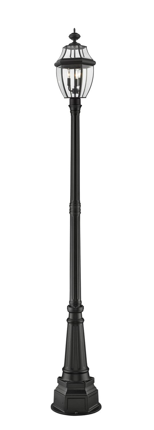 Z-LITE WESTOVER OUTDOOR POST MOUNTED FIXTURE | 580PHB-564P-BK - Post