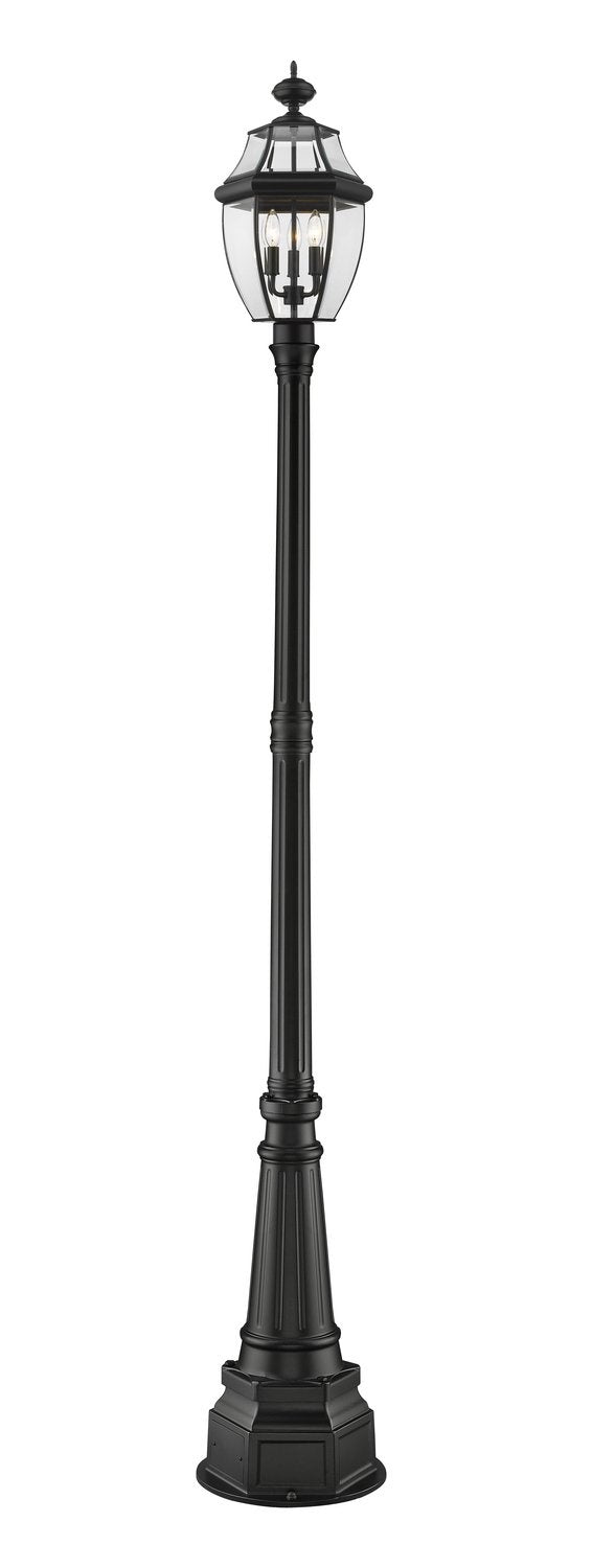 Z-LITE WESTOVER OUTDOOR POST MOUNTED FIXTURE | 580PHB-564P-BK - Post