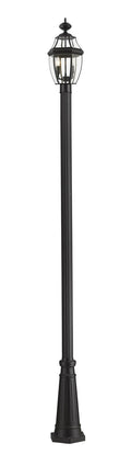 Z-LITE WESTOVER OUTDOOR POST MOUNTED FIXTURE | 580PHM-519P-BK - Post