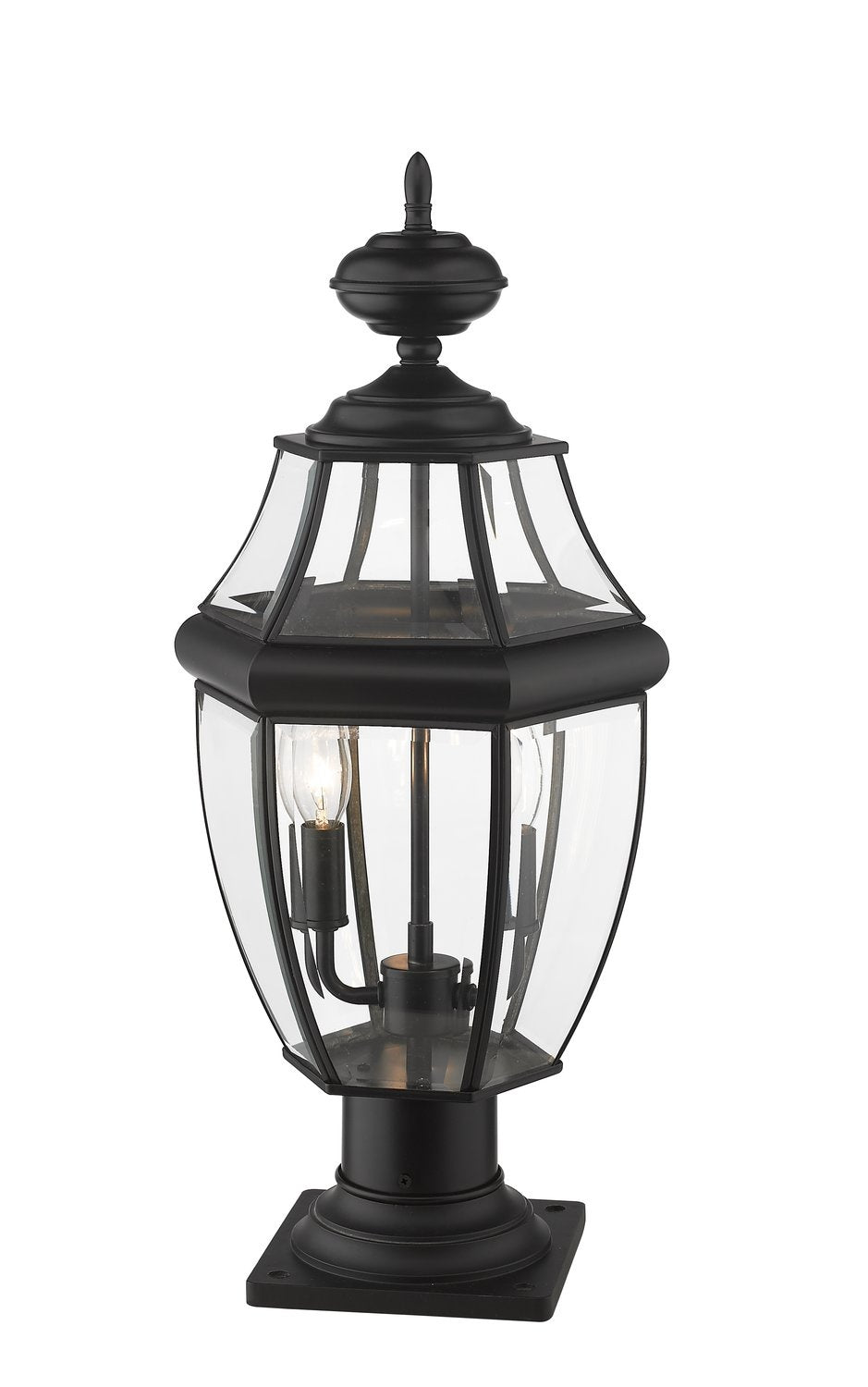 Z-LITE WESTOVER OUTDOOR PIER MOUNTED FIXTURE | 580PHM-533PM-BK