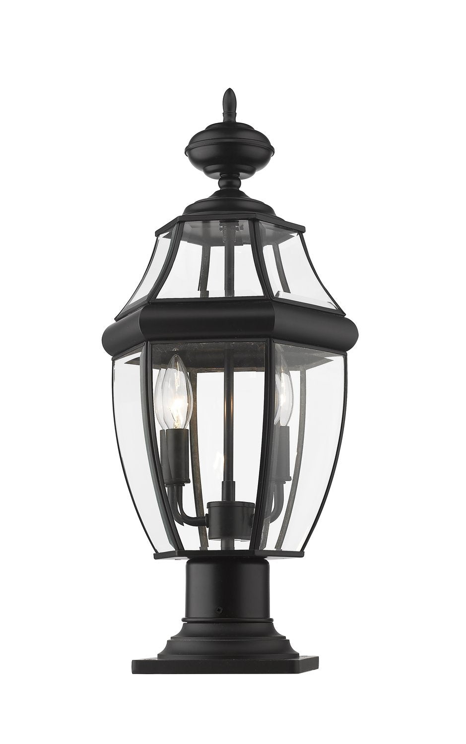 Z-LITE WESTOVER OUTDOOR PIER MOUNTED FIXTURE | 580PHM-533PM-BK - Post