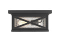 Z-LITE, BROOKSIDE OUTDOOR FLUSH MOUNT, OUTDOOR CEILING LIGHT