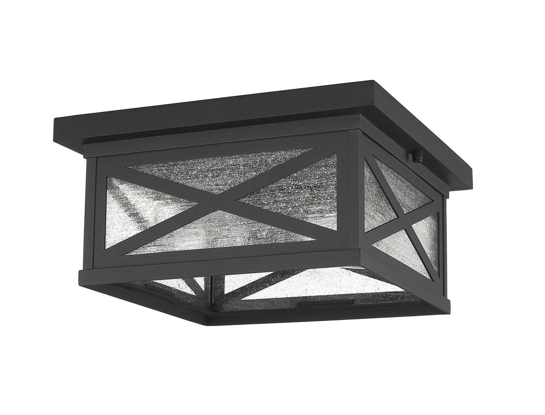 Z-LITE, BROOKSIDE OUTDOOR FLUSH MOUNT, OUTDOOR CEILING LIGHTS