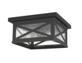 Z-LITE, BROOKSIDE OUTDOOR FLUSH MOUNT, OUTDOOR CEILING LIGHTS