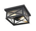 Z-LITE, BROOKSIDE OUTDOOR FLUSH MOUNT, OUTDOOR CEILING LIGHT