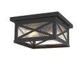 Z-LITE, BROOKSIDE OUTDOOR FLUSH MOUNT, OUTDOOR CEILING LIGHTS
