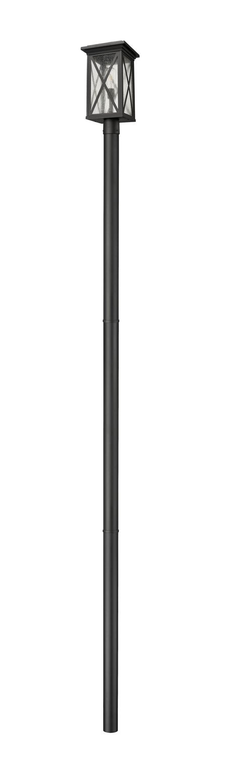 Z-LITE BROOKSIDE OUTDOOR POST MOUNTED FIXTURE | 583PHBR-5009P120-BK - Post
