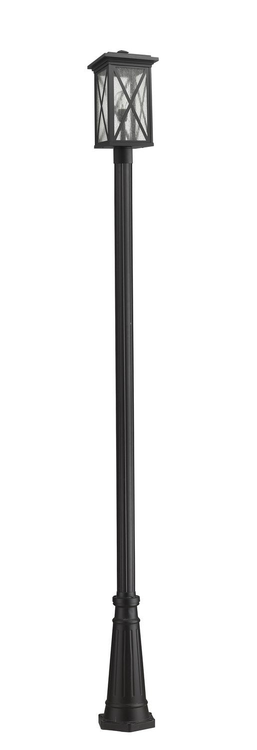 Z-LITE BROOKSIDE OUTDOOR POST MOUNTED FIXTURE | 583PHBR-519P-BK - Post