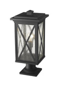 Z-LITE BROOKSIDE OUTDOOR PIER MOUNTED FIXTURE | 583PHBR-533PM-BK - Post