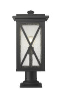 Z-LITE BROOKSIDE OUTDOOR PIER MOUNTED FIXTURE | 583PHBR-533PM-BK - Post