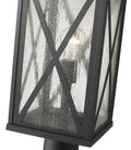 Z-LITE BROOKSIDE OUTDOOR PIER MOUNTED FIXTURE | 583PHBR-533PM-BK - Post