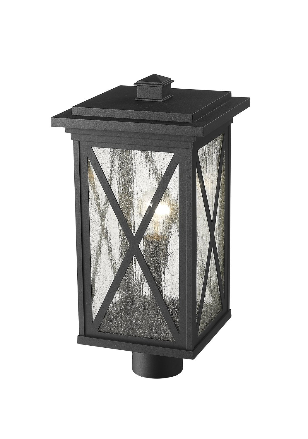 Z-LITE BROOKSIDE OUTDOOR POST MOUNT FIXTURE | 583PHBR-BK - Post