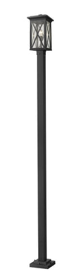 Z-LITE BROOKSIDE OUTDOOR POST MOUNTED FIXTURE | 583PHBS-536P-BK - Post
