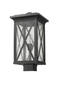 Z-LITE BROOKSIDE OUTDOOR POST MOUNT FIXTURE | 583PHBS-BK - Post