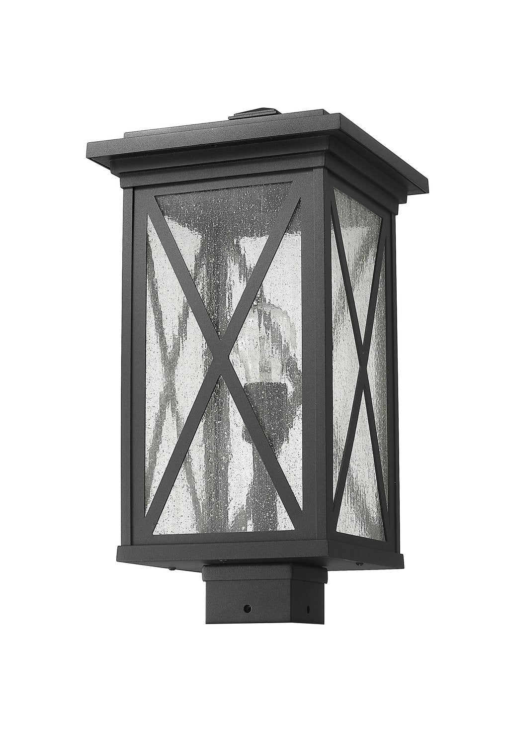 Z-LITE BROOKSIDE OUTDOOR POST MOUNT FIXTURE | 583PHBS-BK - Post