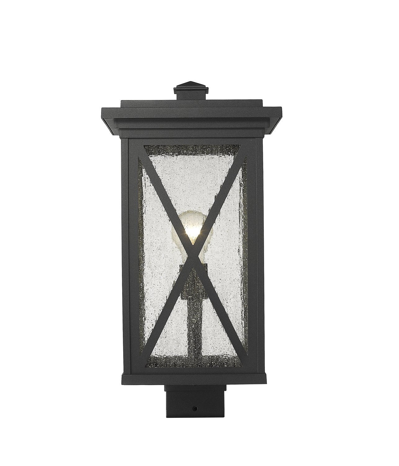 Z-LITE BROOKSIDE OUTDOOR POST MOUNT FIXTURE | 583PHBS-BK - Post