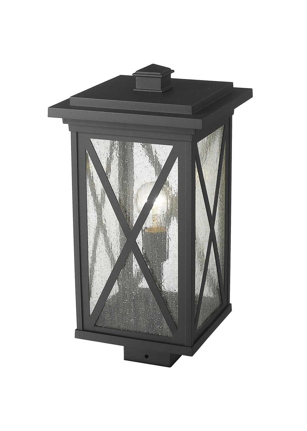 Z-LITE BROOKSIDE OUTDOOR POST MOUNT FIXTURE | 583PHBS-BK - Post