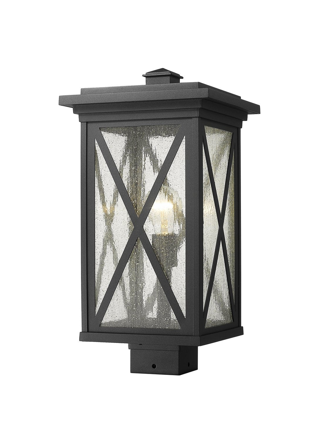 Z-LITE BROOKSIDE OUTDOOR POST MOUNT FIXTURE | 583PHBS-BK - Post