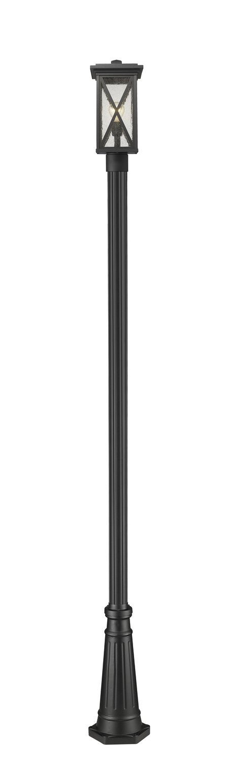 Z-LITE BROOKSIDE OUTDOOR POST MOUNTED FIXTURE | 583PHMR-519P-BK - Post